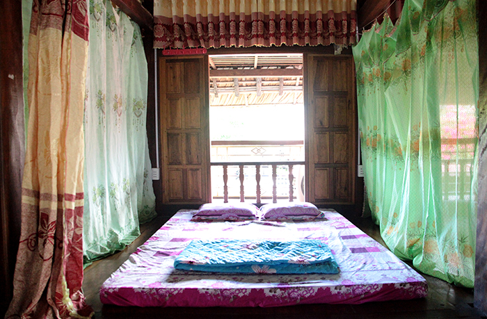 Một góc nghỉ ngơi trong homestay Nguyễn Vương. Ảnh: Bá Phúc